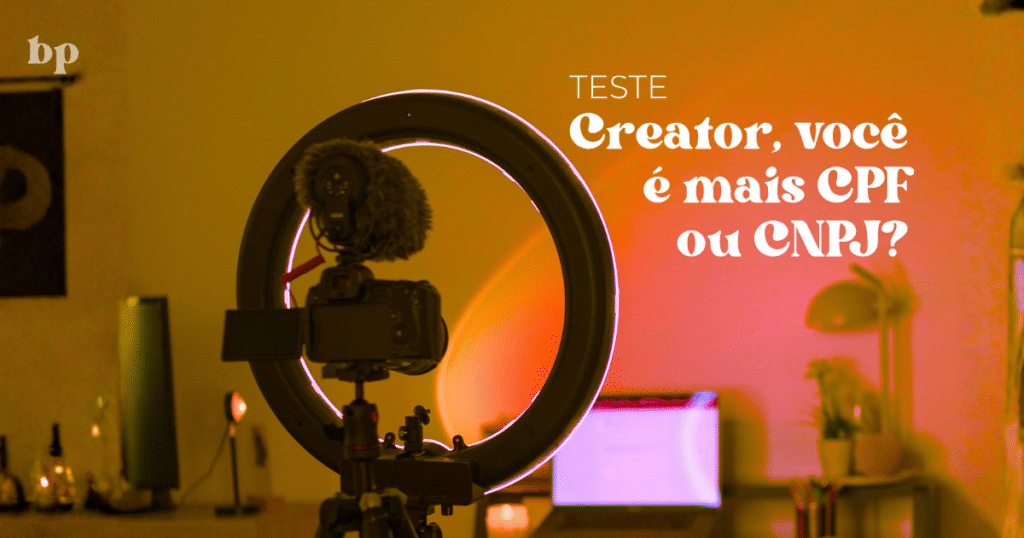Capa teste creator, você é mais CPF ou CNPJ